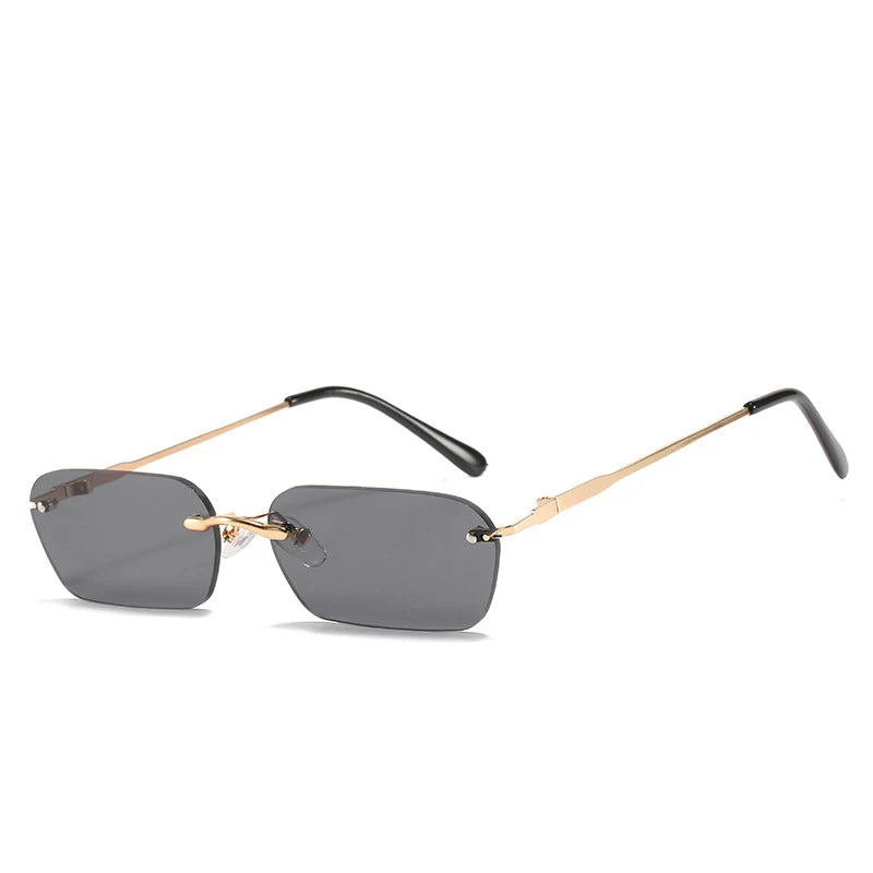 Rimless Rectangle Sunglasses