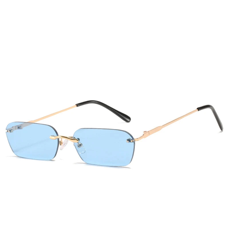 Rimless Rectangle Sunglasses