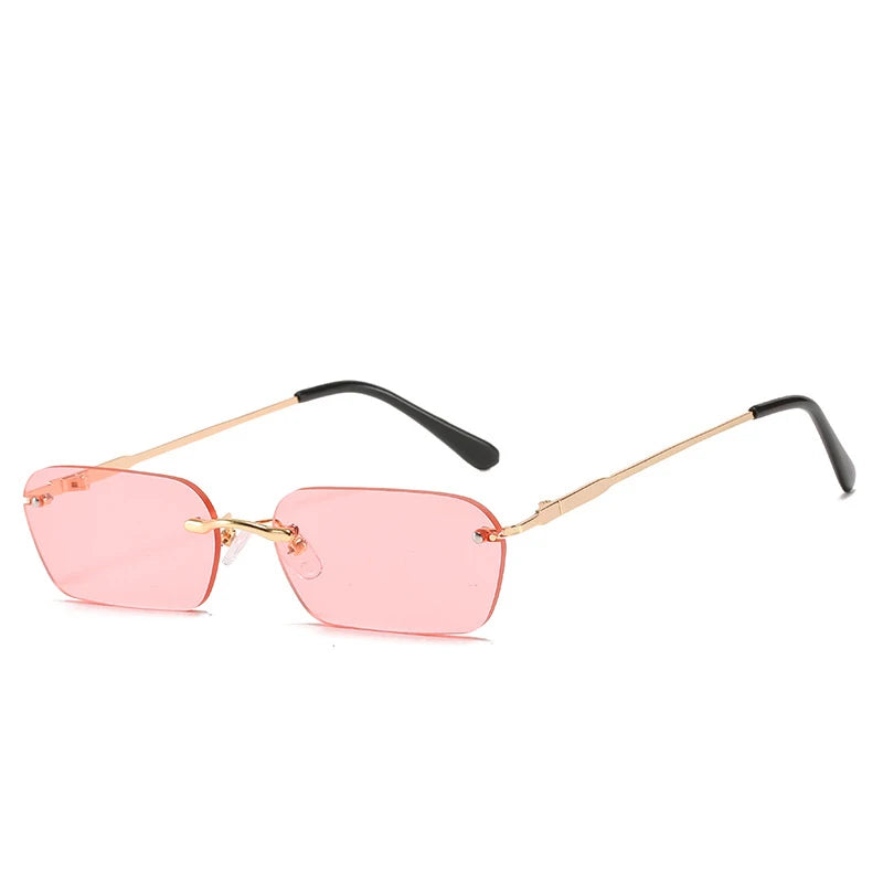 Rimless Rectangle Sunglasses