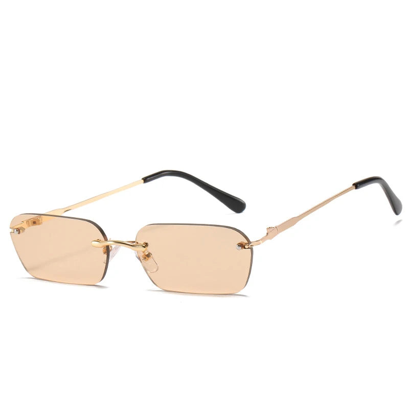 Rimless Rectangle Sunglasses