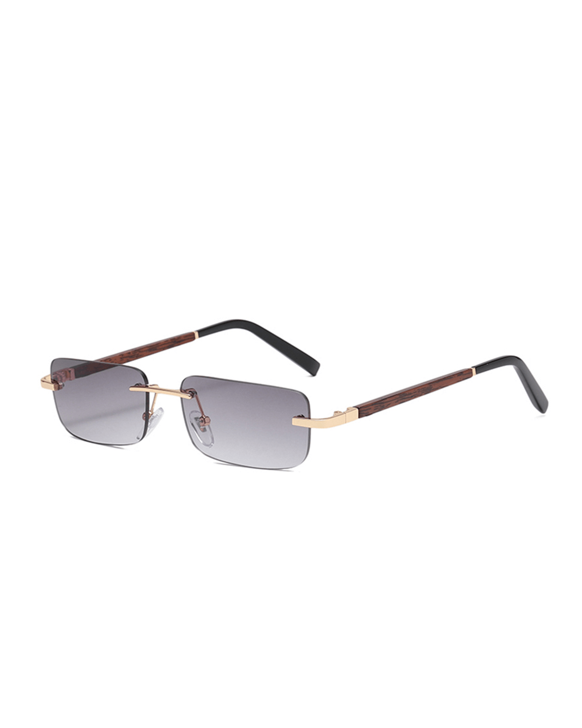 Black Wooden Frame Sunglasses